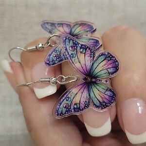 Colorful Butterfly Earrings